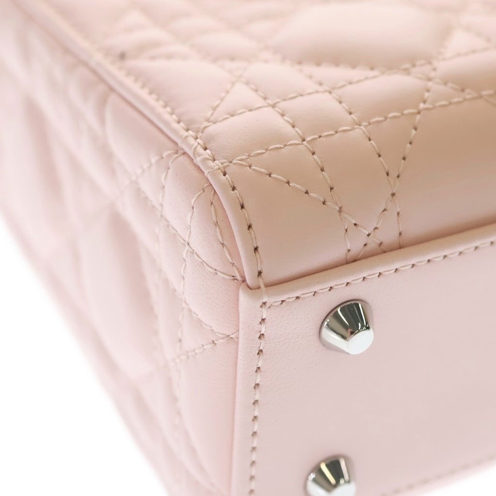 Christian Dior(クリスチャンディオール) Lady Dior チェーンバッグ ミニ ショルダーバッグ ピンク レディース