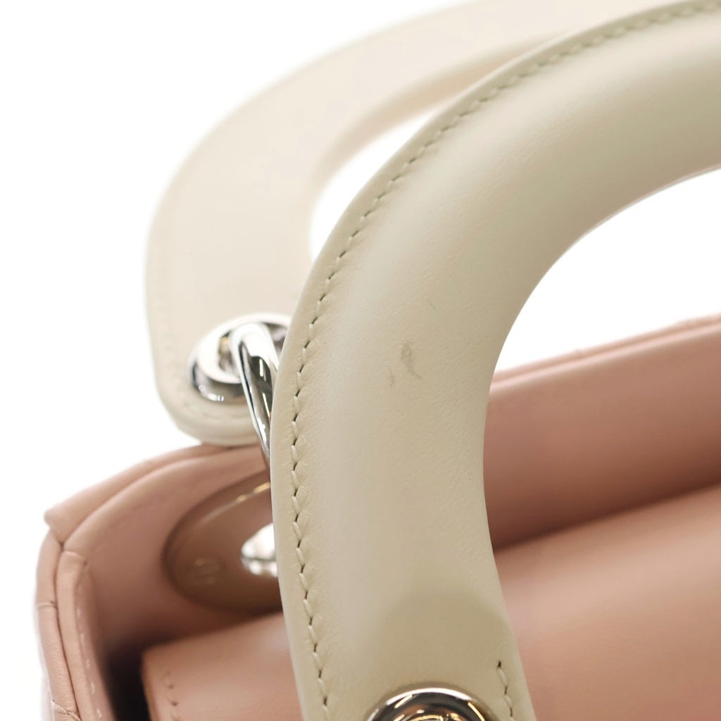 Christian Dior(クリスチャンディオール) Lady Dior チェーンバッグ ミニ ショルダーバッグ ピンク レディース