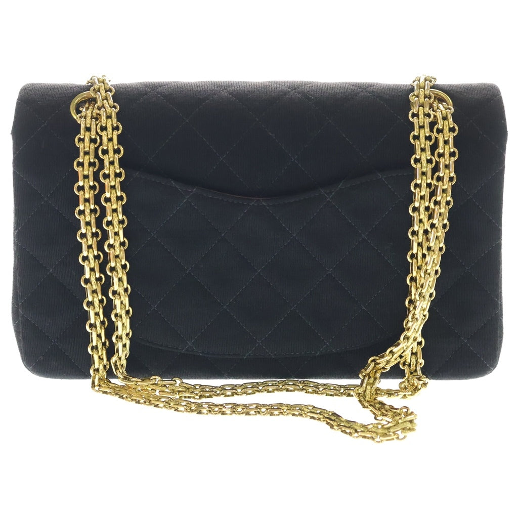 CHANEL(シャネル) マトラッセ25 Wフラップ チェーンショルダーバッグ ブラック レディース