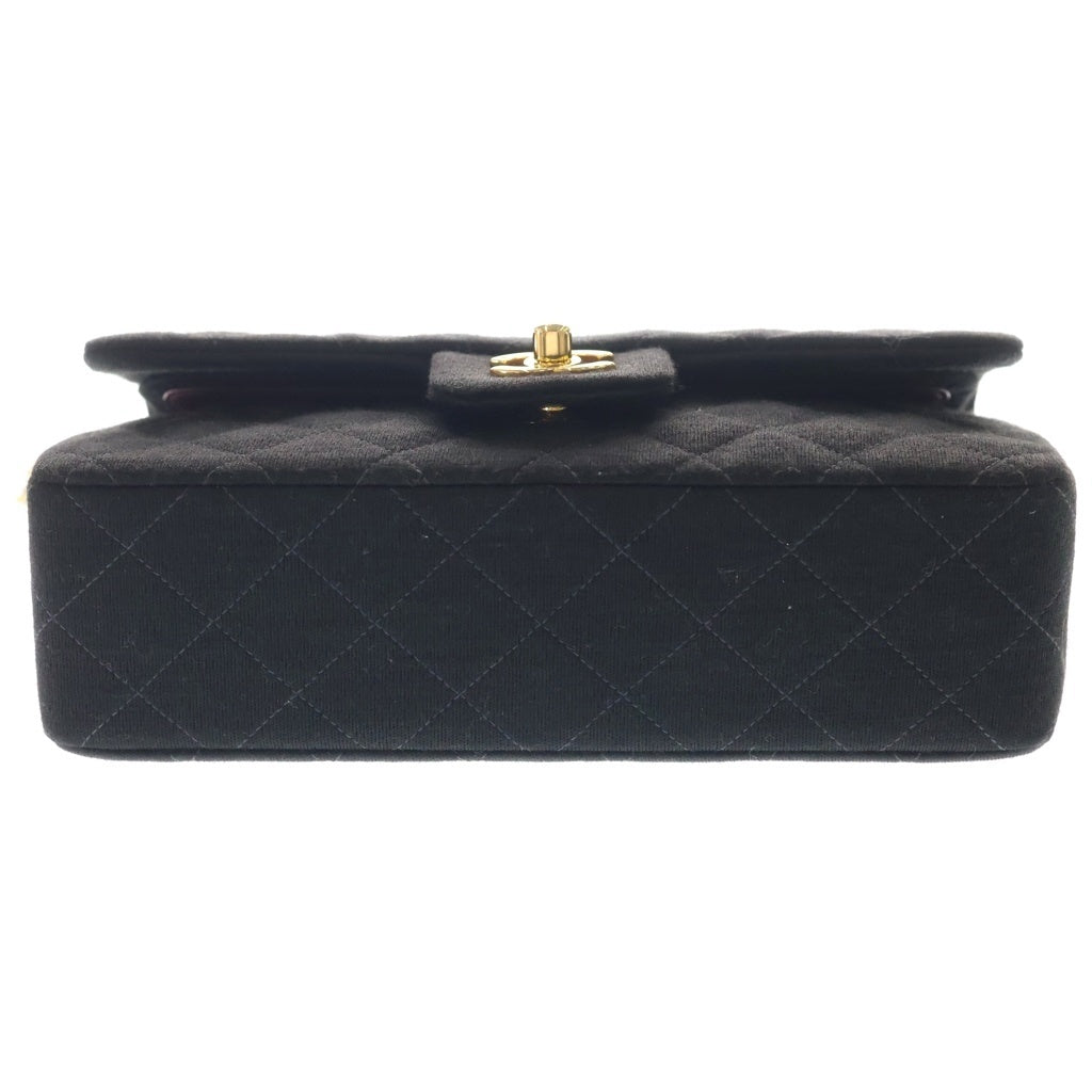 CHANEL(シャネル) マトラッセ25 Wフラップ チェーンショルダーバッグ ブラック レディース