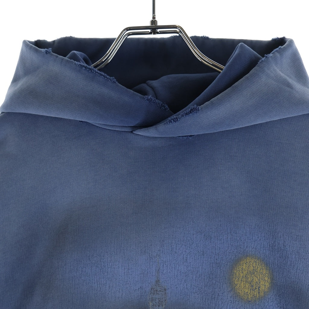 BALENCIAGA(バレンシアガ) 24SS Paris Moon Hoodie 744462 TQV02 L 65954A パリムーンフーディー パーカー ブルー