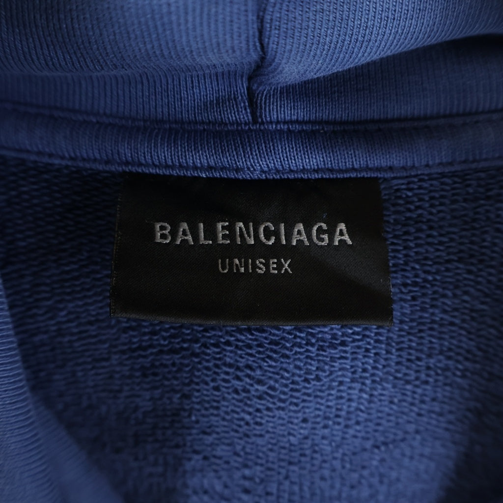 BALENCIAGA(バレンシアガ) 24SS Paris Moon Hoodie 744462 TQV02 L 65954A パリムーンフーディー パーカー ブルー