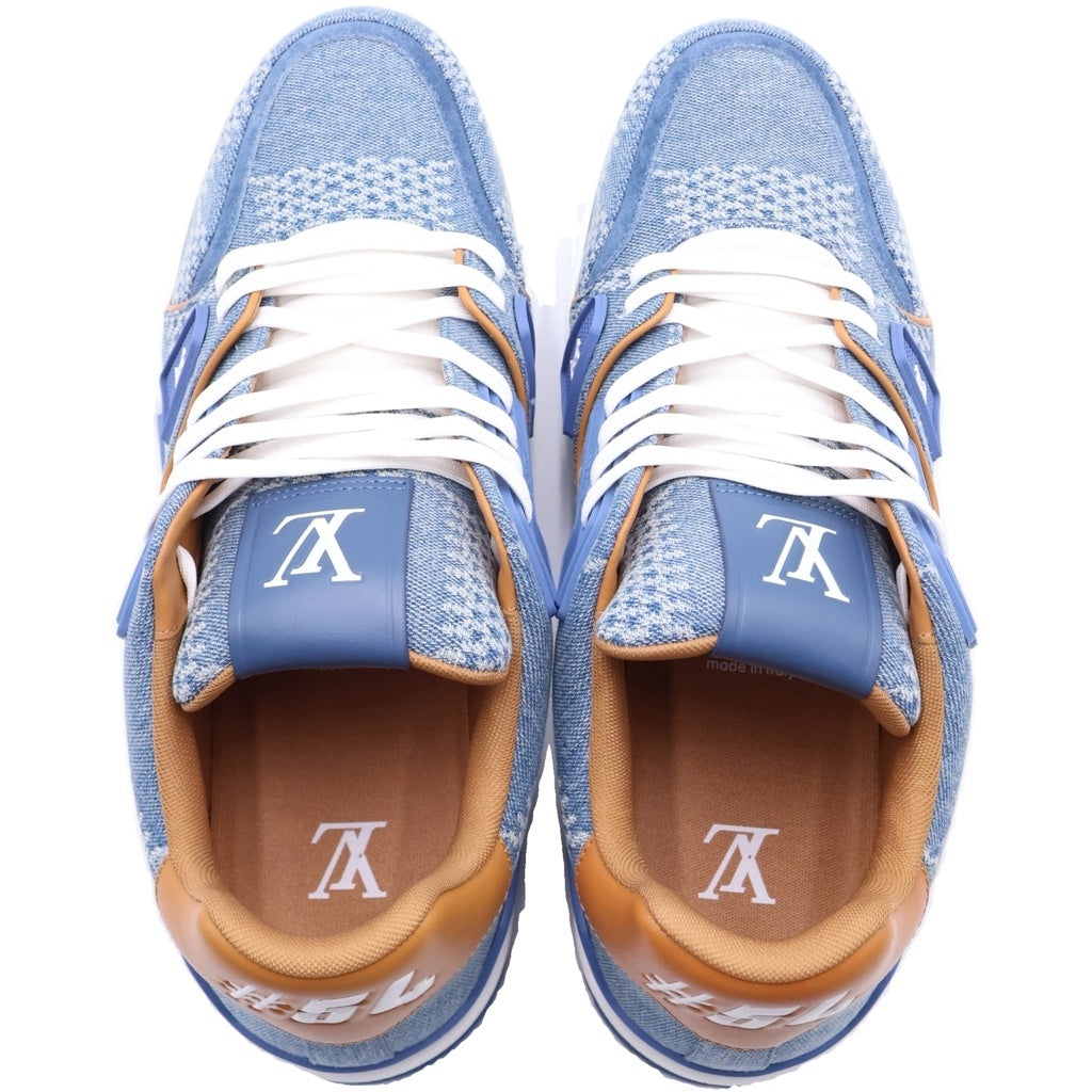 LOUIS VUITTON(ルイヴィトン) LV Trainer 1AD6DI デニム ローカットスニーカー インディゴ