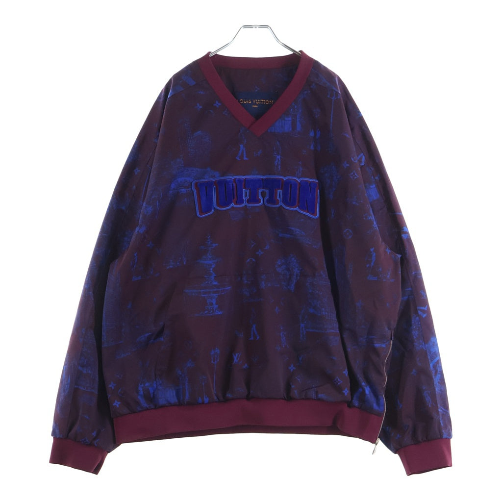 LOUIS VUITTON(ルイヴィトン) Printed Nylon Pullover RM251MM RBL HSB14W プリントナイロンプルオーバー パープル/ブルー
