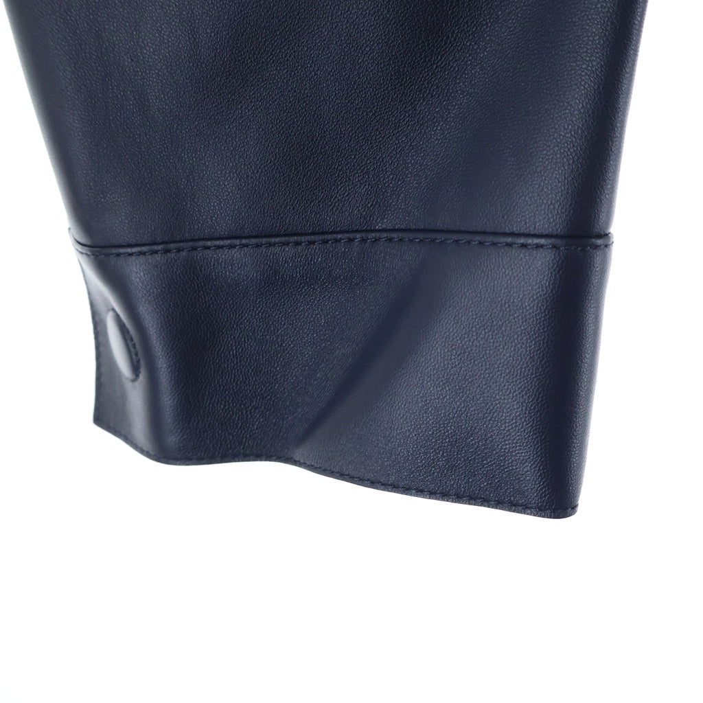 LOUIS VUITTON(ルイヴィトン) 3D ディテール シックレザー ジャケット ネイビー RM242MH TV8 HRL27W