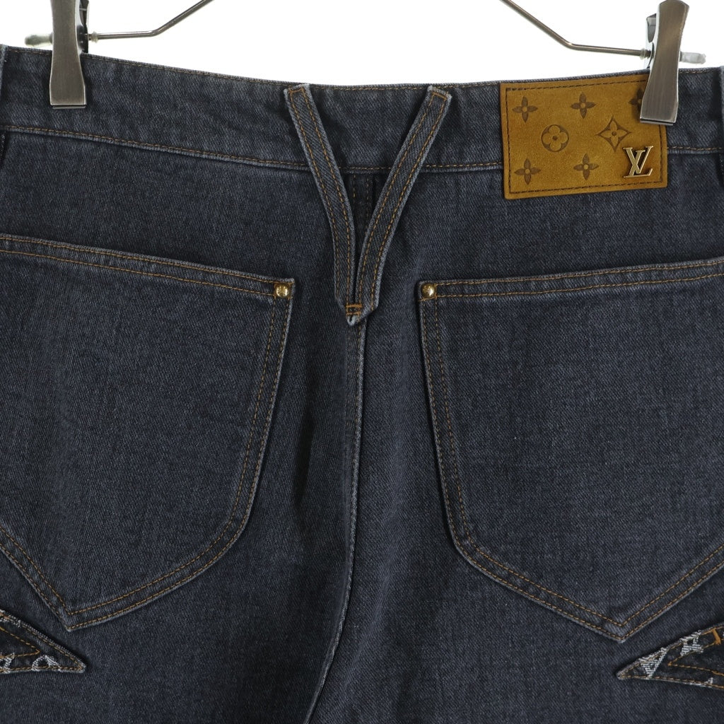LOUIS VUITTON(ルイヴィトン) 23AW monogram flower denim pants RM232 Y92 HPD92W モノグラム フラワー デニムパンツ ブラック