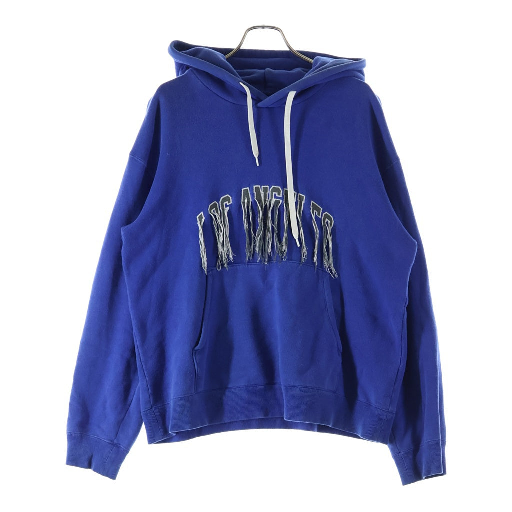 doublet(ダブレット) 17AW ×424 HOODED SWEATSHIRT 17AW424CS70-2 フォント プルオーバー フーディー パーカー ブルー