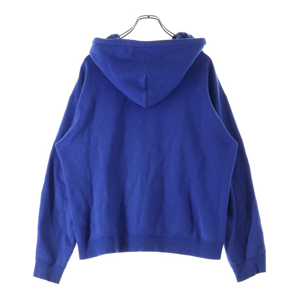 doublet(ダブレット) 17AW ×424 HOODED SWEATSHIRT 17AW424CS70-2 フォント プルオーバー フーディー パーカー ブルー