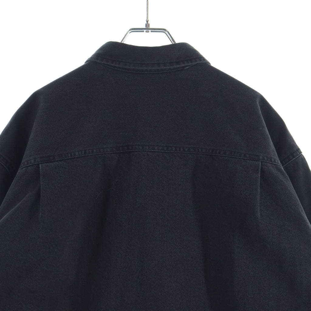 SUPREME(シュプリーム) 25AW Quilted Lined Denim Snap Shirt Black 裏地キルティング 長袖デニムシャツ ブラック