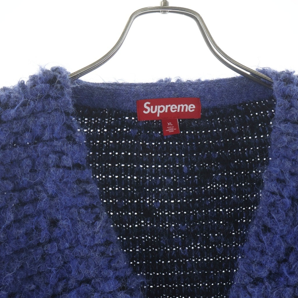 SUPREME(シュプリーム) 24AW Textured Knotted Cardigan Blue テクスチャー ノット ニットカーディガン ブルー
