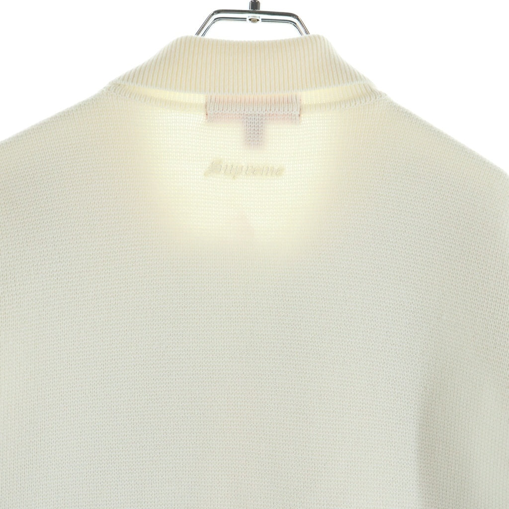 SUPREME(シュプリーム) 25AW Studded Suede Zip Up Cardigan Multicolor スタッズ スウェードジップアップ カーディガン アイボリー