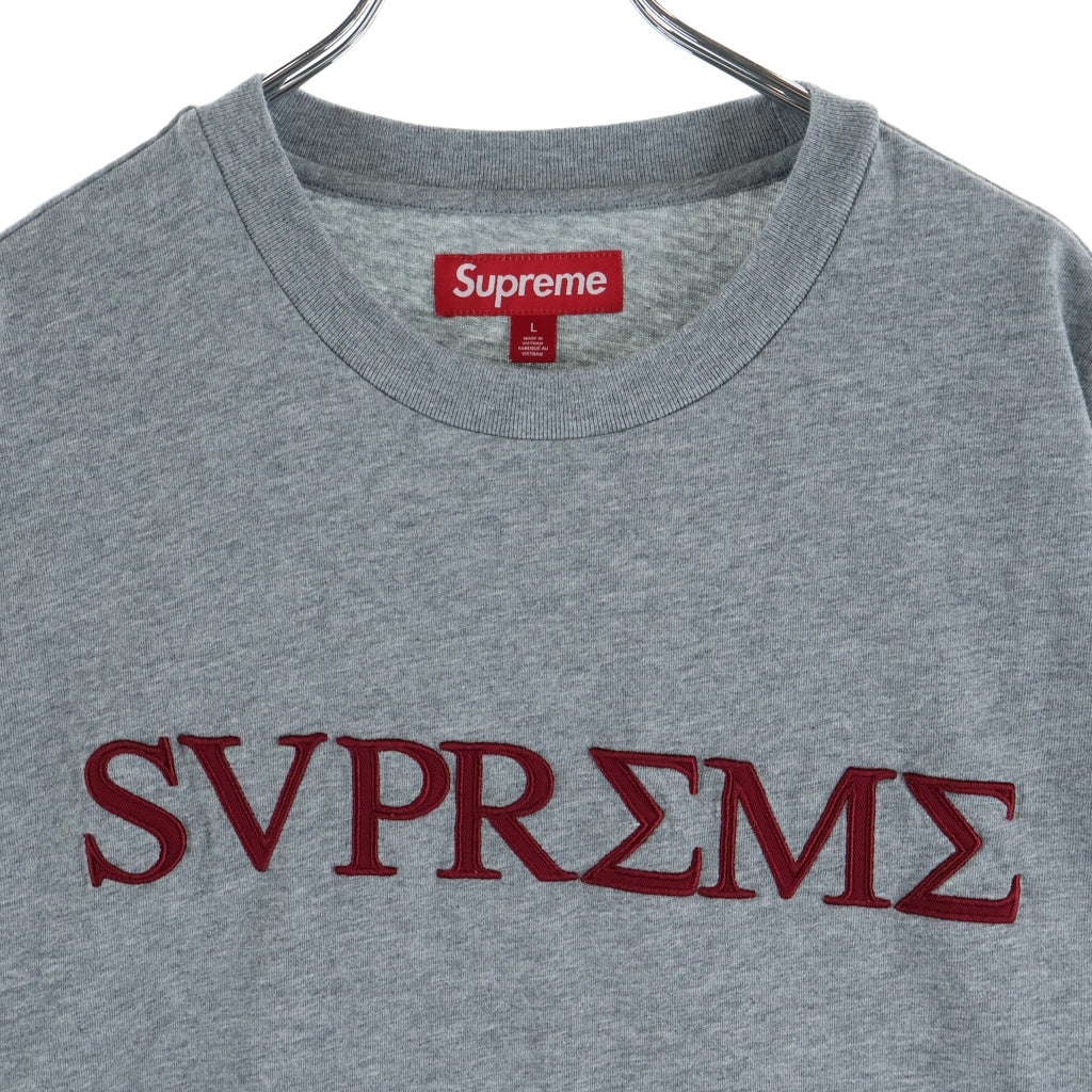 SUPREME(シュプリーム) 26SS Greek S/S Top Heather Grey グリーク 半袖Tシャツ グレー