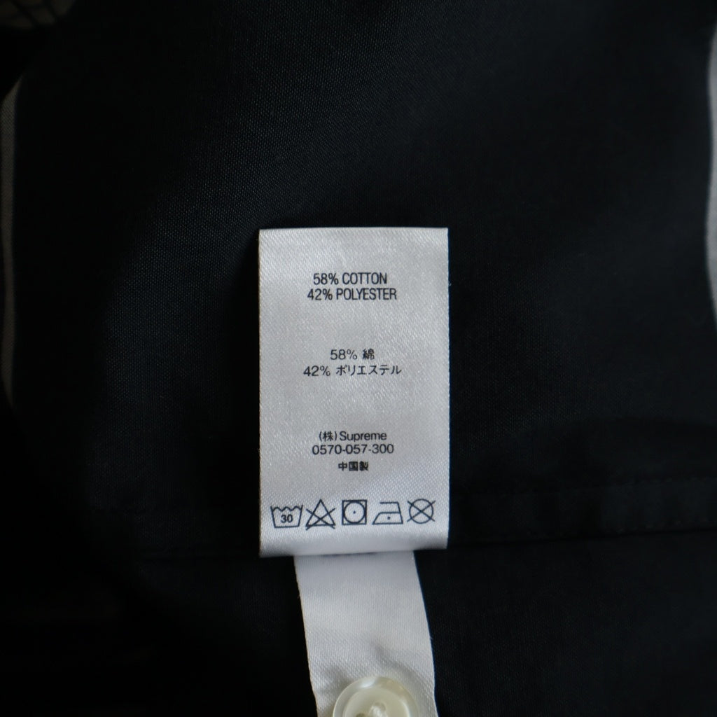 SUPREME(シュプリーム) 21SS Lightweight Plaid S/S Shirt Black ライトウェイト 半袖チェックシャツ ブラック