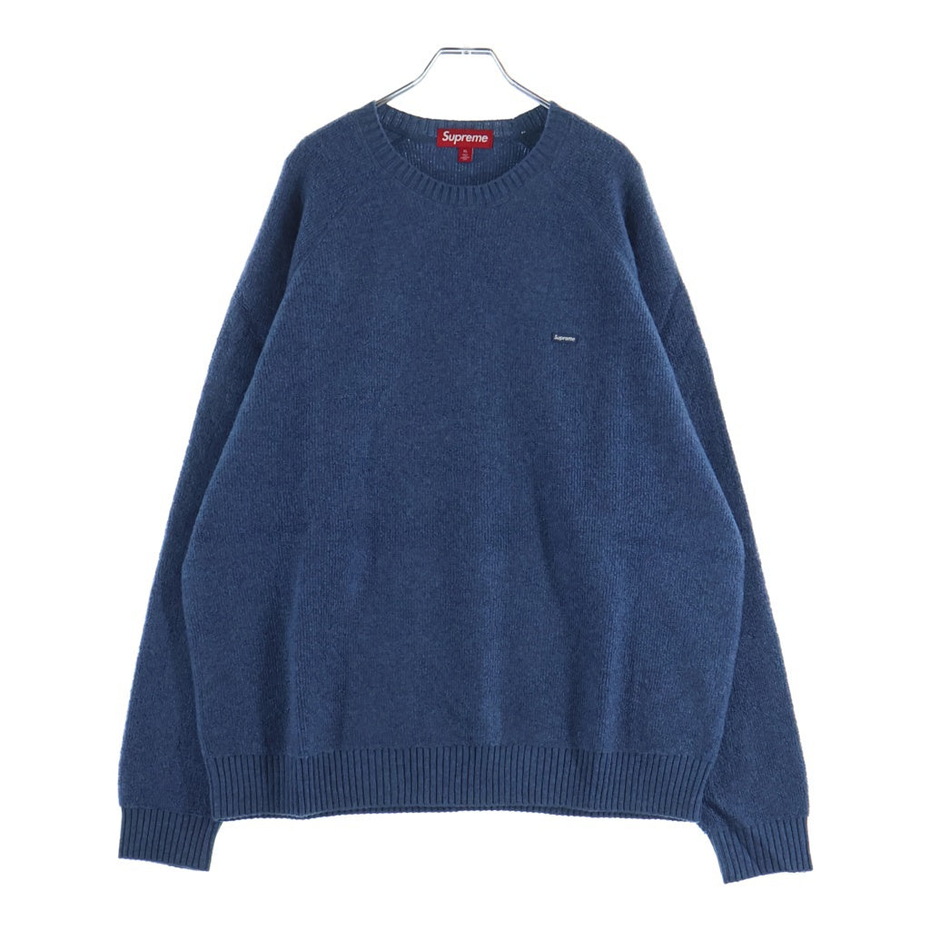 SUPREME(シュプリーム) 24AW Terry Small Box Sweater Blue テリー スモールボックスロゴ クルーネックニットセーター ブルー