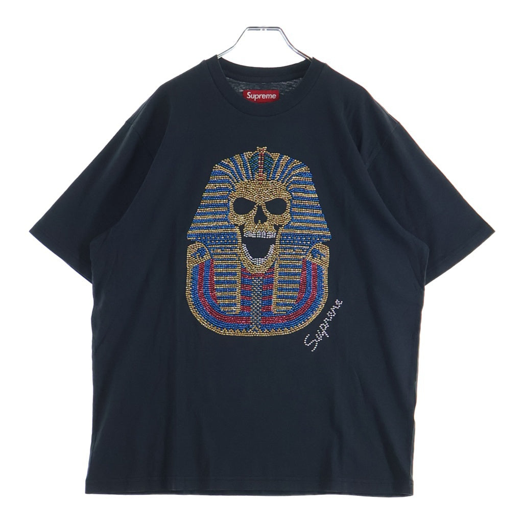 SUPREME(シュプリーム) 25AW King Tut S/S Top Black キングタット ラインストーン装飾 半袖Tシャツ ブラック