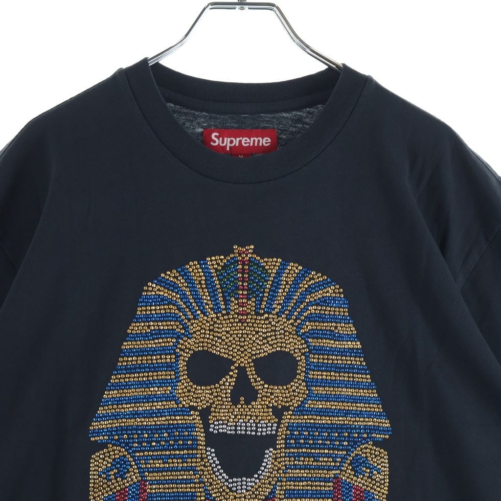 SUPREME(シュプリーム) 25AW King Tut S/S Top Black キングタット ラインストーン装飾 半袖Tシャツ ブラック