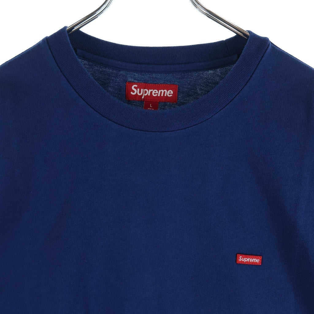 SUPREME(シュプリーム) 24AW Small Box L/S Tee Dark Royal スモールボックスロゴ 長袖Tシャツ ロンT ネイビー