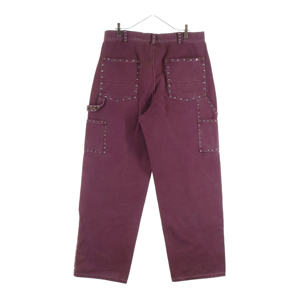 SUPREME(シュプリーム) 24AW B.B. Simon Studded Double Knee Painter Pant Burgundy B.B.サイモン スタッズ ダブルニー ペインターパンツ バーガンディ