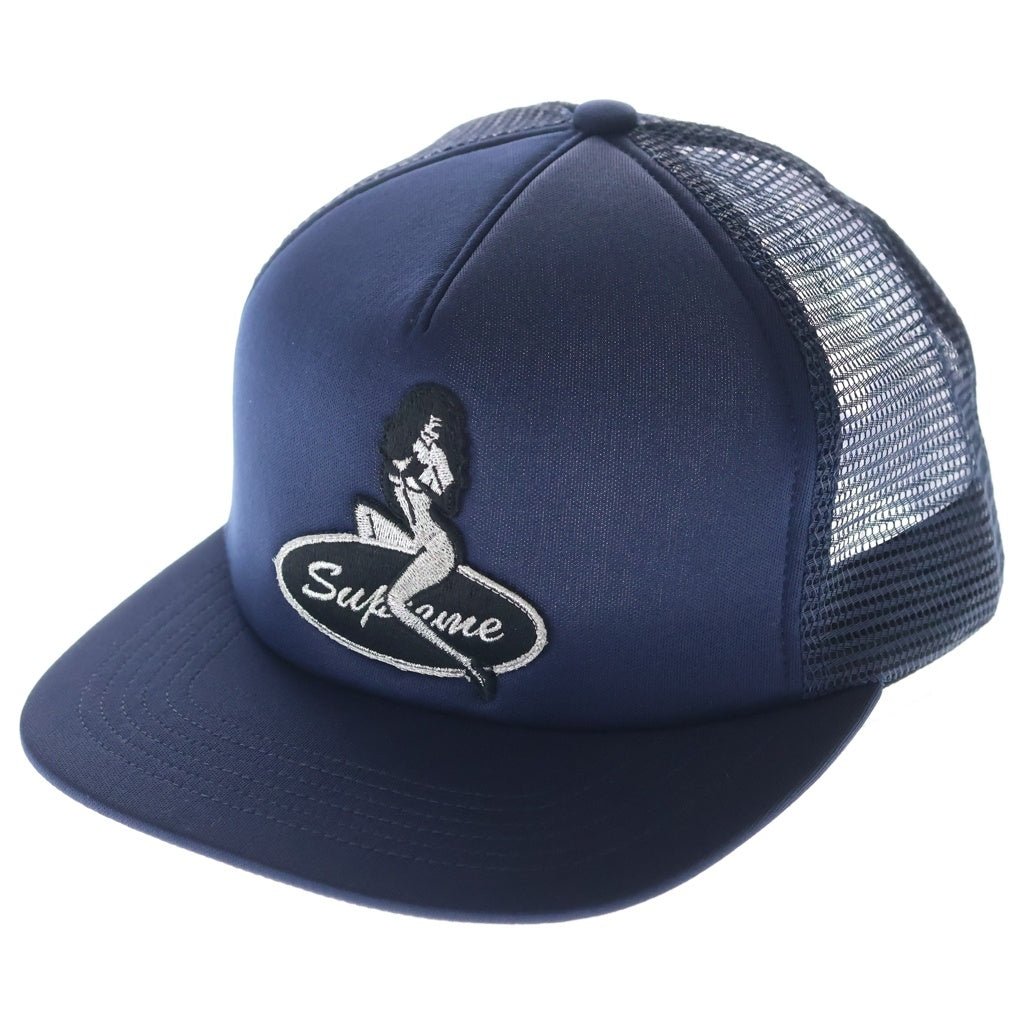 SUPREME(シュプリーム) 25AW Pinup Mesh Back 5-Panel Navy ピンアップ メッシュ 5パネルキャップ 帽子 ネイビー