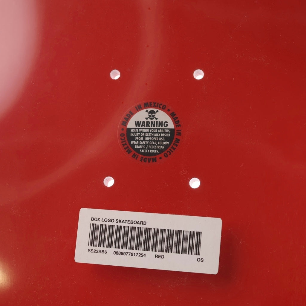 SUPREME(シュプリーム) 22SS Uncut Box Logo Skateboard Red アンカット ボックスロゴ スケートボード デッキ レッド
