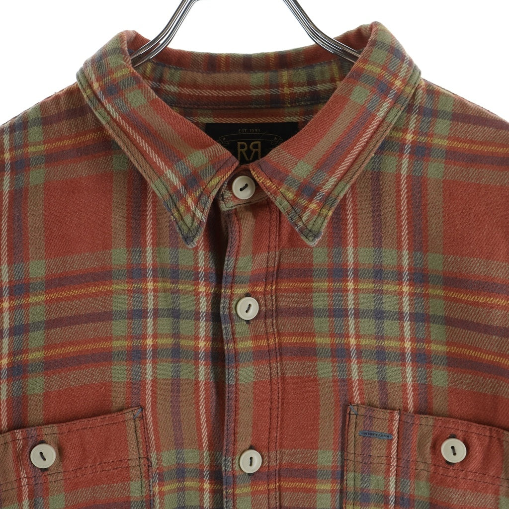 RRL(ダブルアールエル) Check Twill Work Shirt Red/Blue/Green 長袖チェックシャツ ワークシャツ マルチ