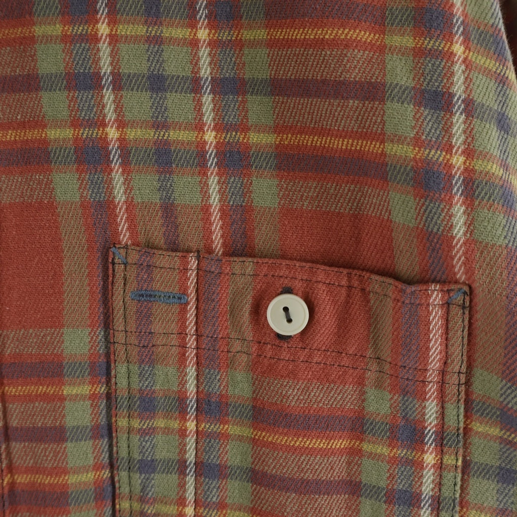 RRL(ダブルアールエル) Check Twill Work Shirt Red/Blue/Green 長袖チェックシャツ ワークシャツ マルチ