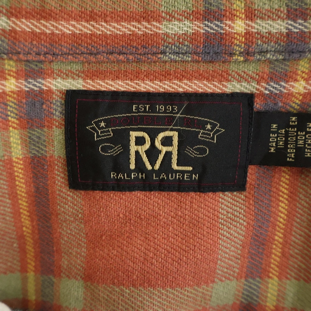 RRL(ダブルアールエル) Check Twill Work Shirt Red/Blue/Green 長袖チェックシャツ ワークシャツ マルチ