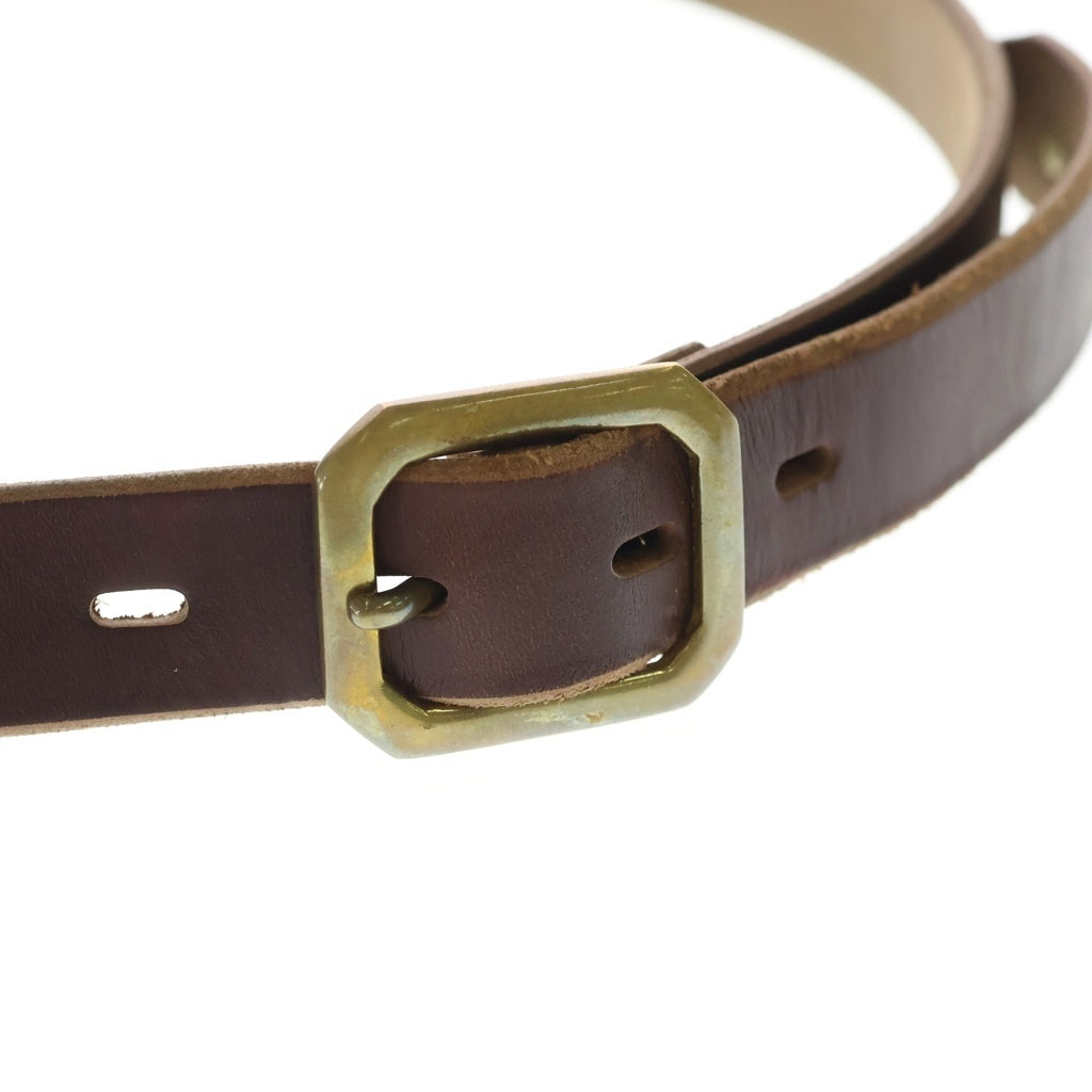 SCHOTT(ショット) PERFECT BELT NARROW Brown パーフェクト ナロー レザーベルト ブラウン 3129046