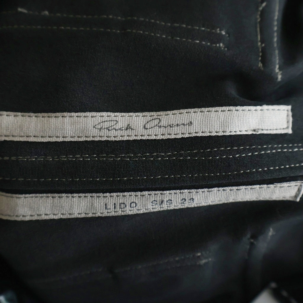 Rick Owens(リックオウエンス) 23SS Metallic Leather Mastodon メタリック ラムレザーマストドン カーゴパンツ グリーン RP01C5323-LSI