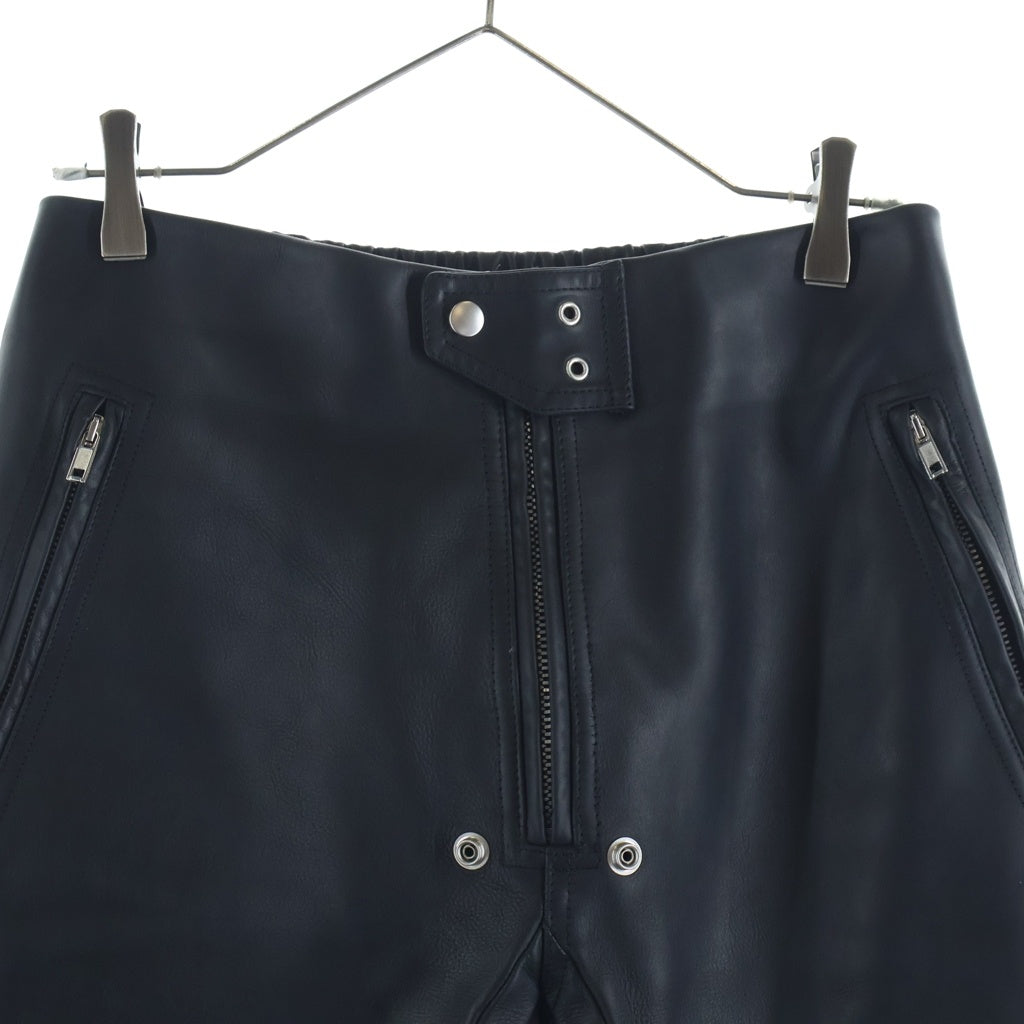 Rick Owens(リックオウエンス) 24SS Luxor Leather Jogger ルクソール レザーパンツ ブラック RU01D3395-LOY