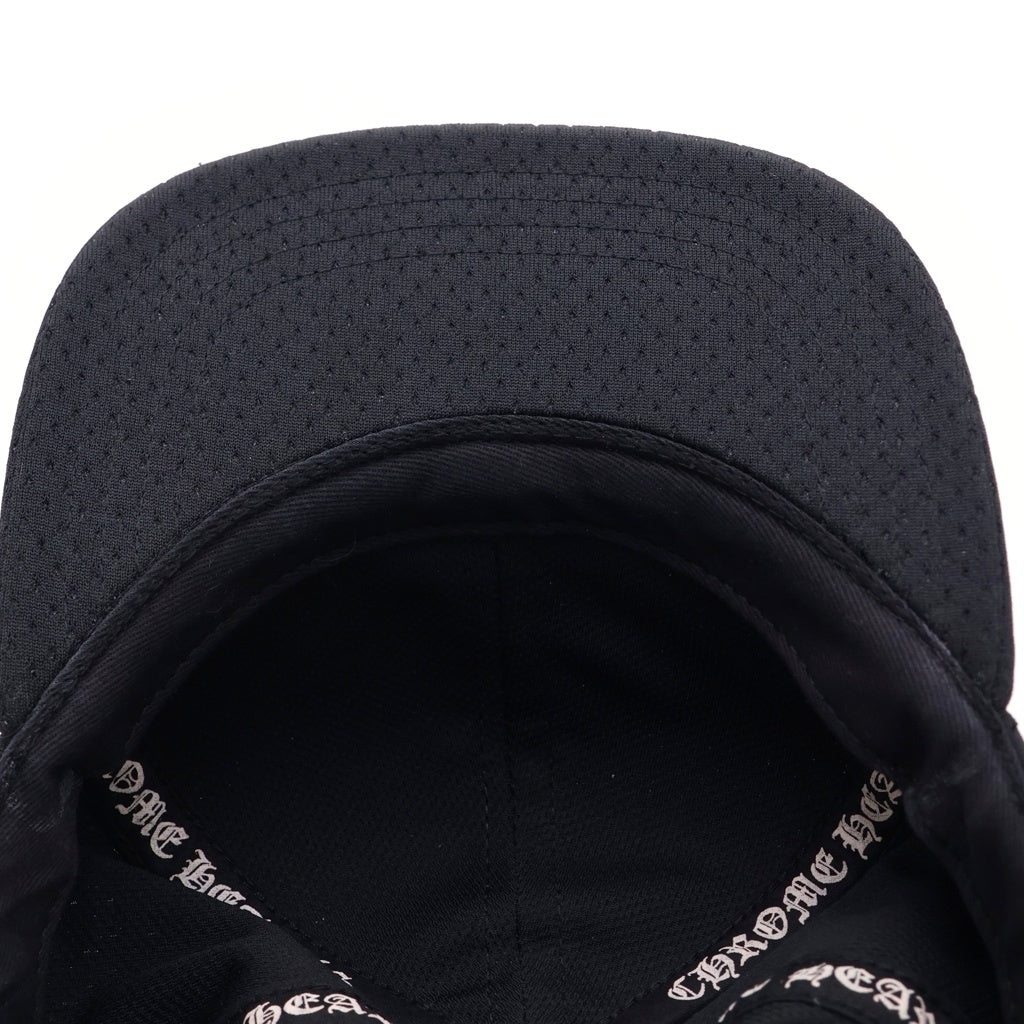 CHROME HEARTS(クロムハーツ) MESH CAP ホースシュー刺繍 スクロールラベル メッシュキャップ 帽子 ブラック
