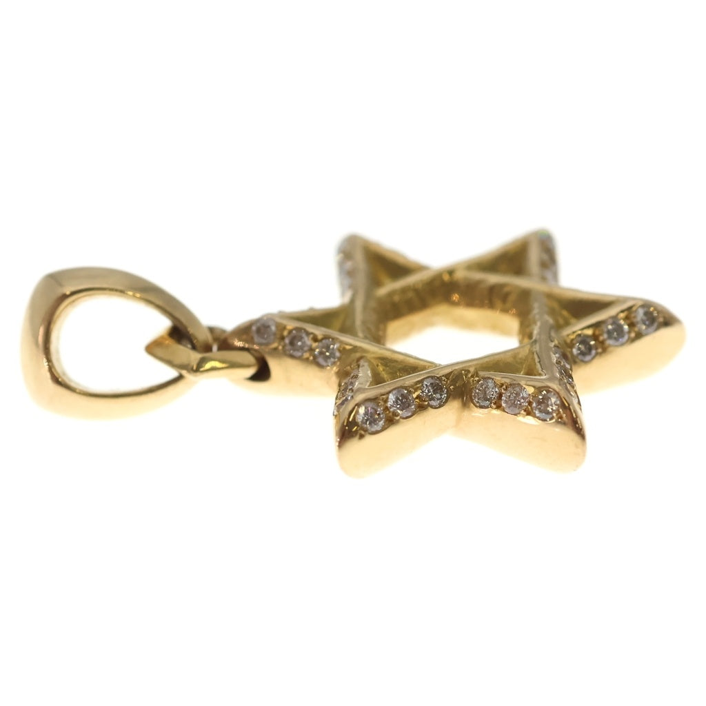 CHROME HEARTS(クロムハーツ) 22K STAR OF DAVID PENDANT P D スターオブダビデ パヴェダイヤモンド ペンダントトップ ゴールド