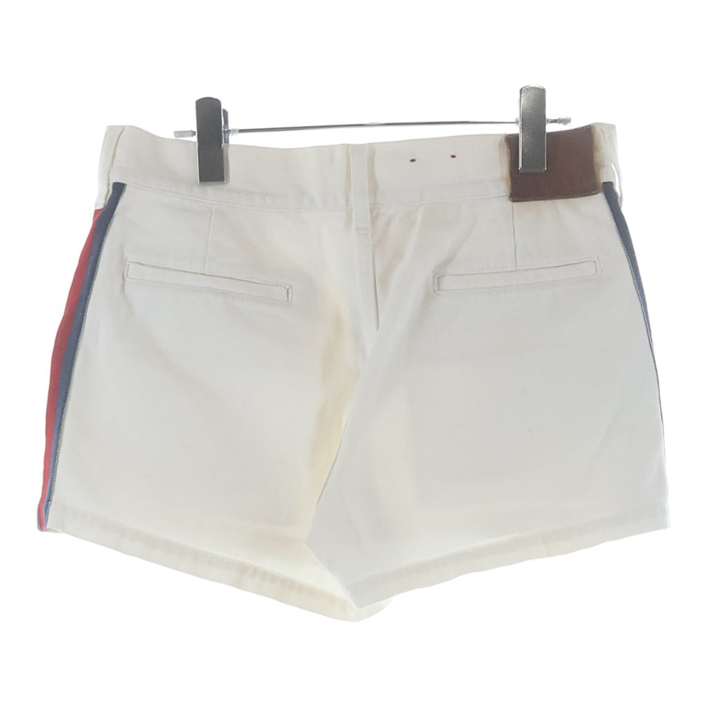 GUCCI(グッチ) Stripe Cotton Shorts サイドライン ショーツ ハーフパンツ ホワイト レディース 527632 XRB86