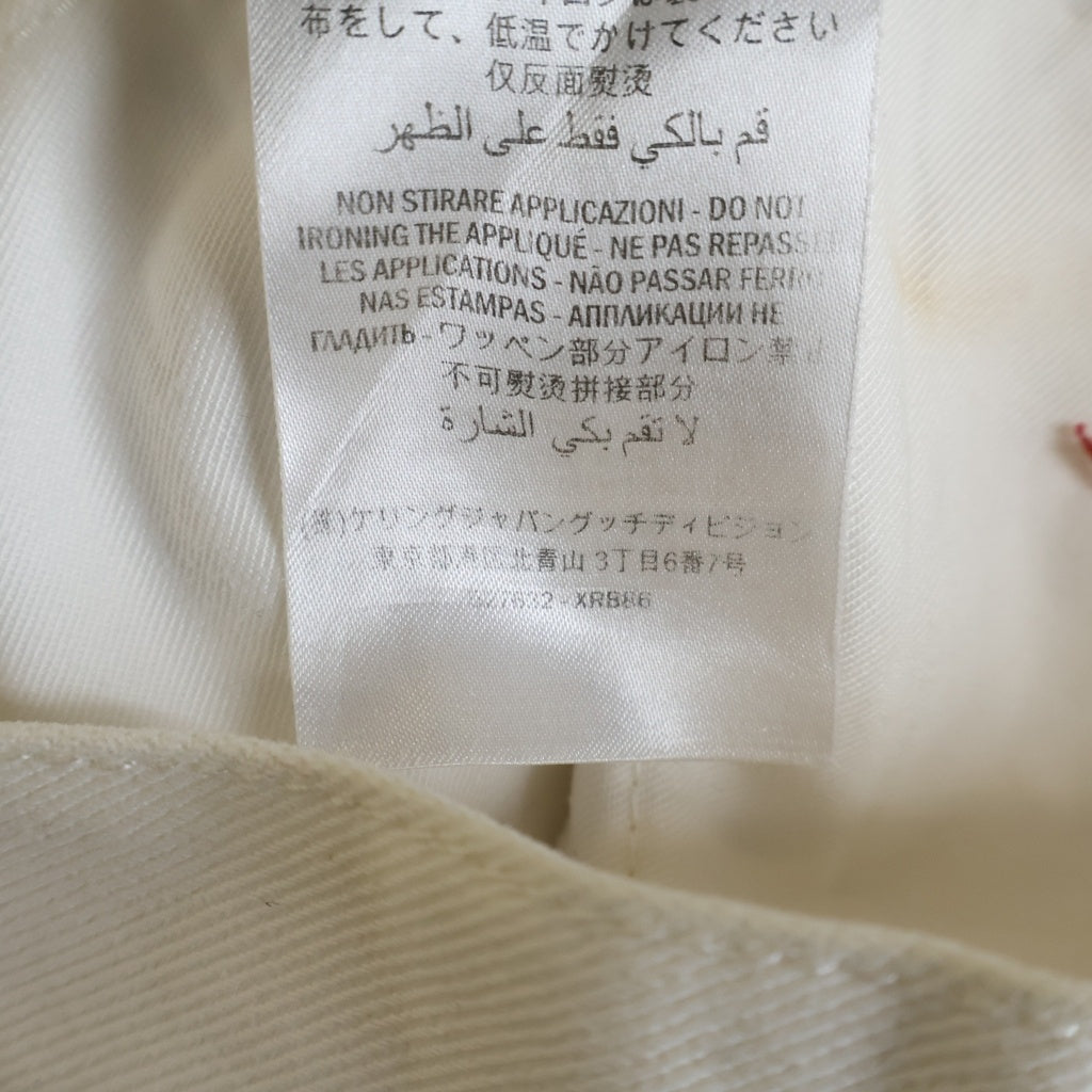GUCCI(グッチ) Stripe Cotton Shorts サイドライン ショーツ ハーフパンツ ホワイト レディース 527632 XRB86