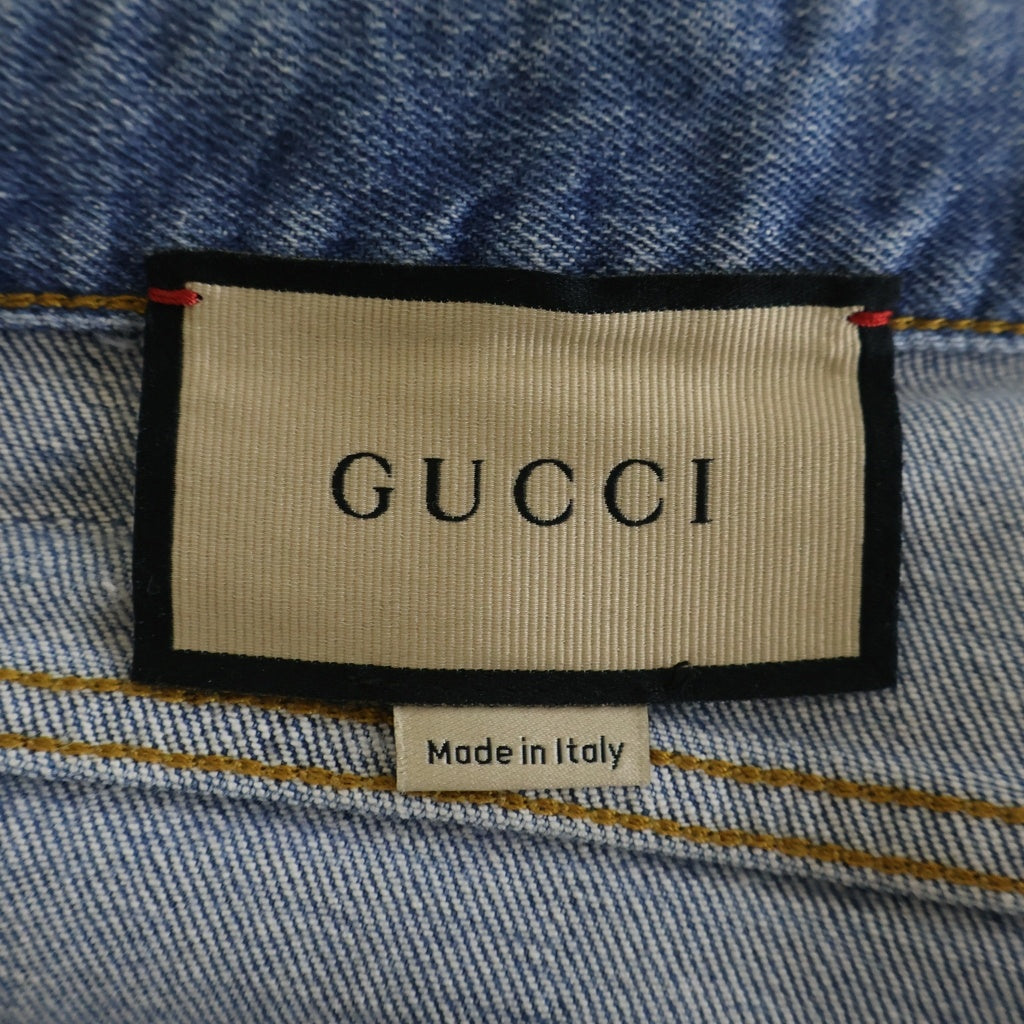 GUCCI(グッチ) Stretch Denim Pants ボタンフライ ストレッチデニムパンツ ジーンズ インディゴ 681284 XDBP7