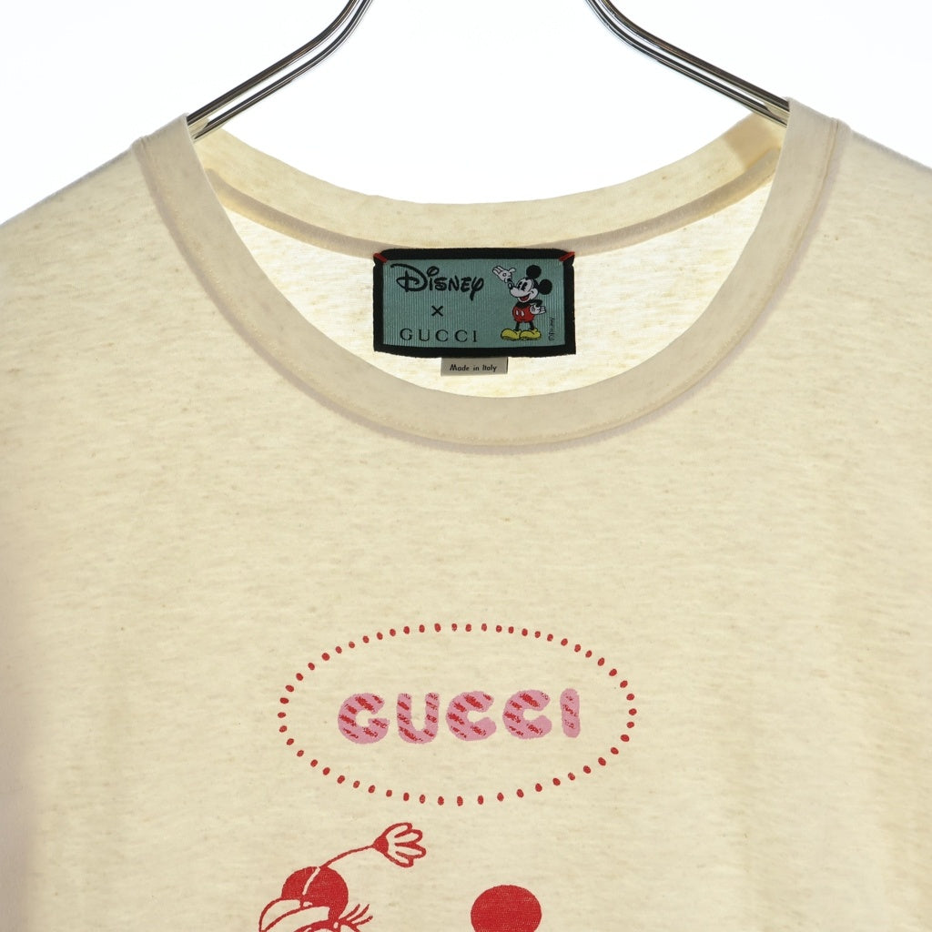 GUCCI(グッチ) ×Disney T-Shirt ディズニー 半袖Tシャツ アイボリー 604176 XJB6T
