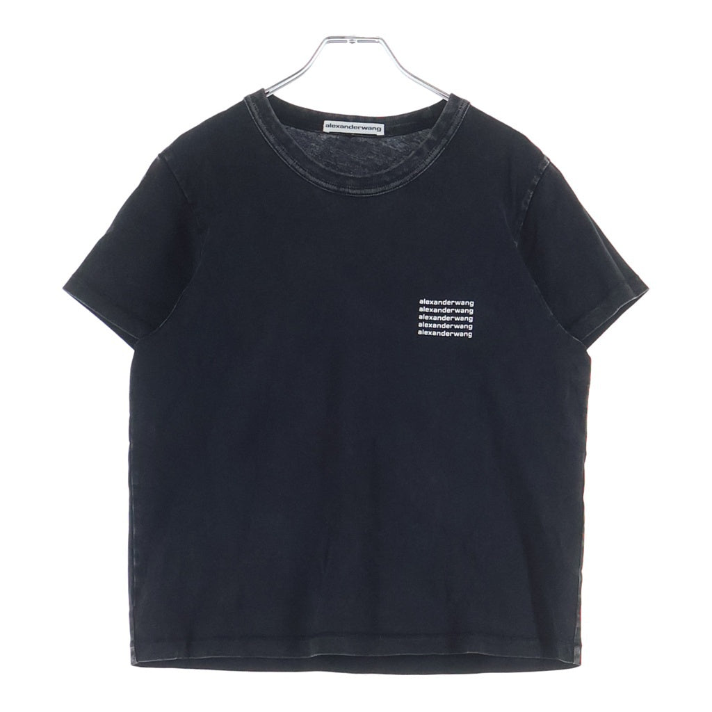 ALEXANDER WANG(アレキサンダーワン) Cropped T-Shirt フェード加工 クロップド半袖Tシャツ グレー