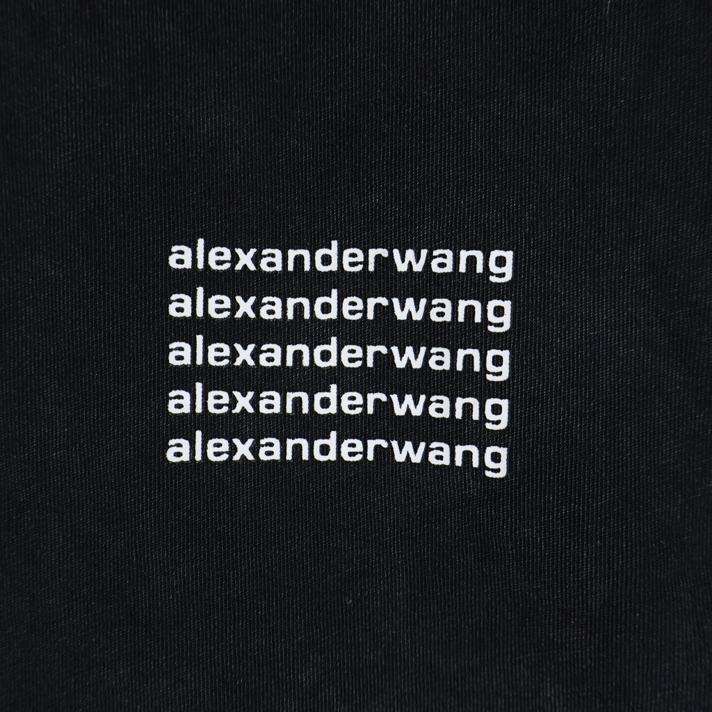 ALEXANDER WANG(アレキサンダーワン) Cropped T-Shirt フェード加工 クロップド半袖Tシャツ グレー