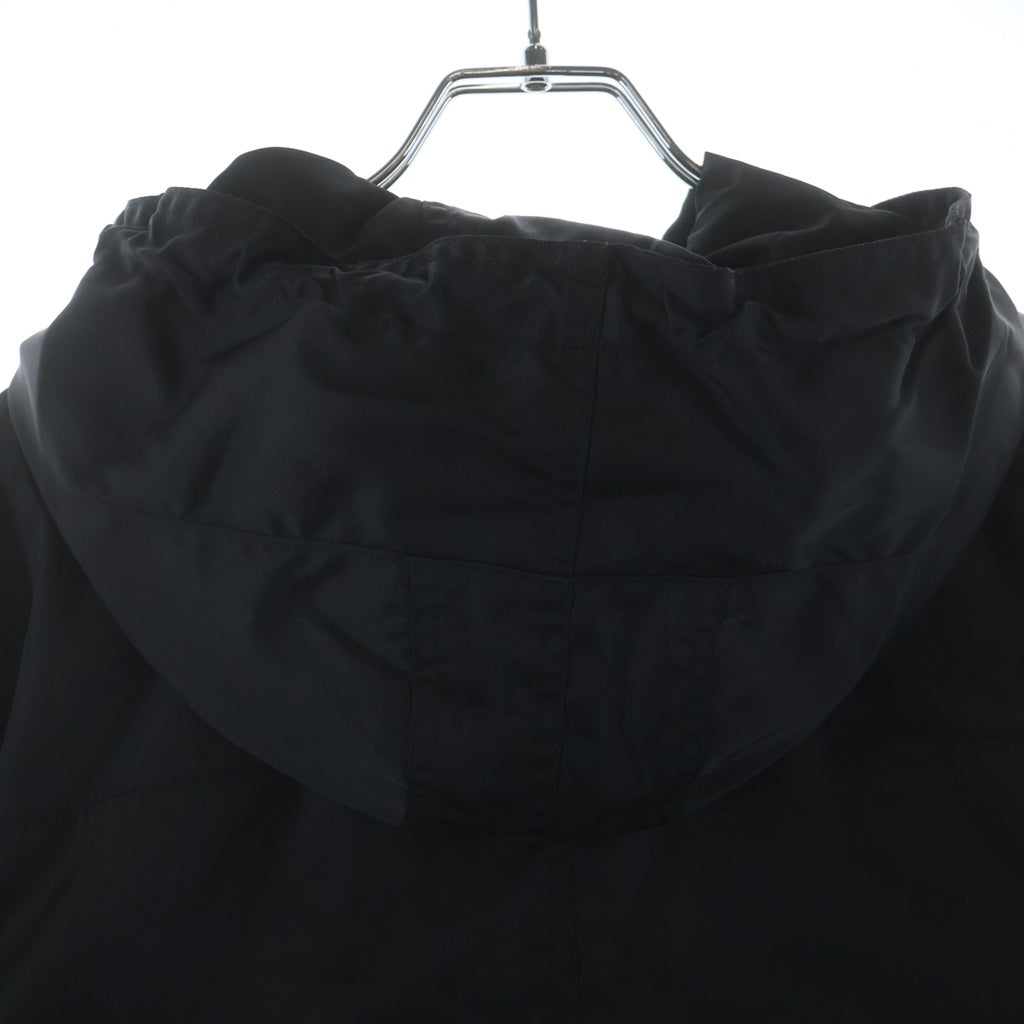 Dior HOMME(ディオールオム) 17AW Bee Nylon Hooded Coat ナイロンロングコート フーディー ブラック 733C302A3962