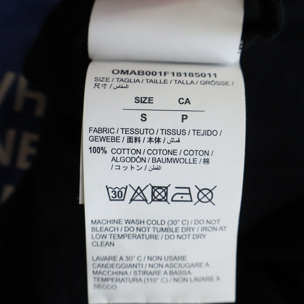 OFF-WHITE(オフホワイト) 18AW Diag Bernini L/S T-Shirt ベルニーニ 長袖Tシャツ ロンT ブラック OMAB001F18185011
