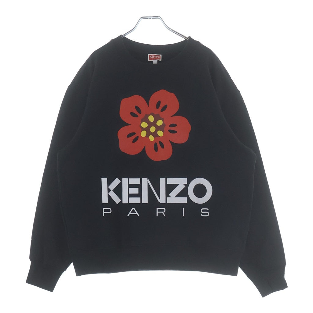 KENZO(ケンゾー) Boke Flower Sweatshirt クルーネックスウェットトレーナー ブラック FD55SW4454ME