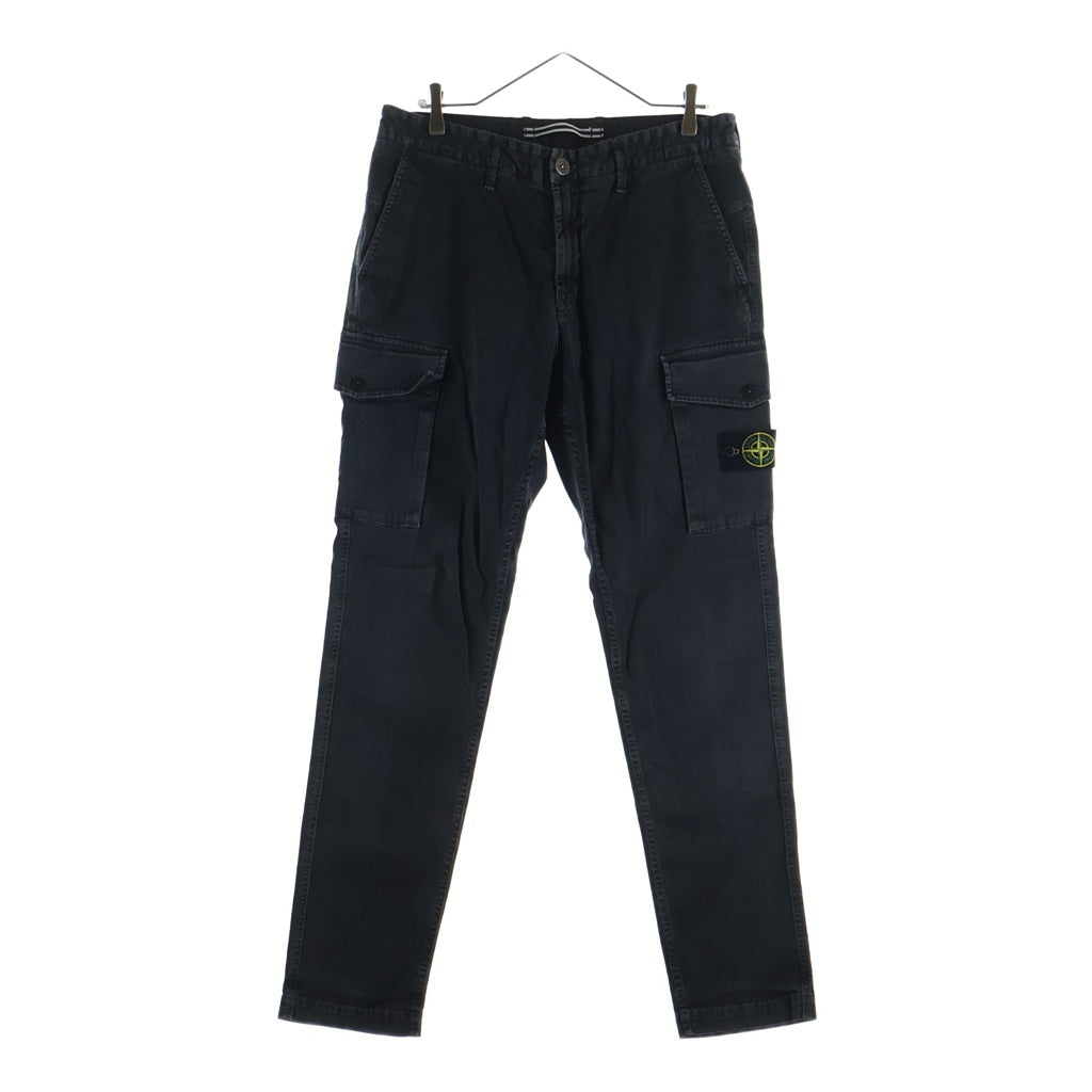 STONE ISLAND(ストーンアイランド) TYPE-SL Cargo Pants ロゴワッペン フェード加工 カーゴパンツ ブラック 7315318L1