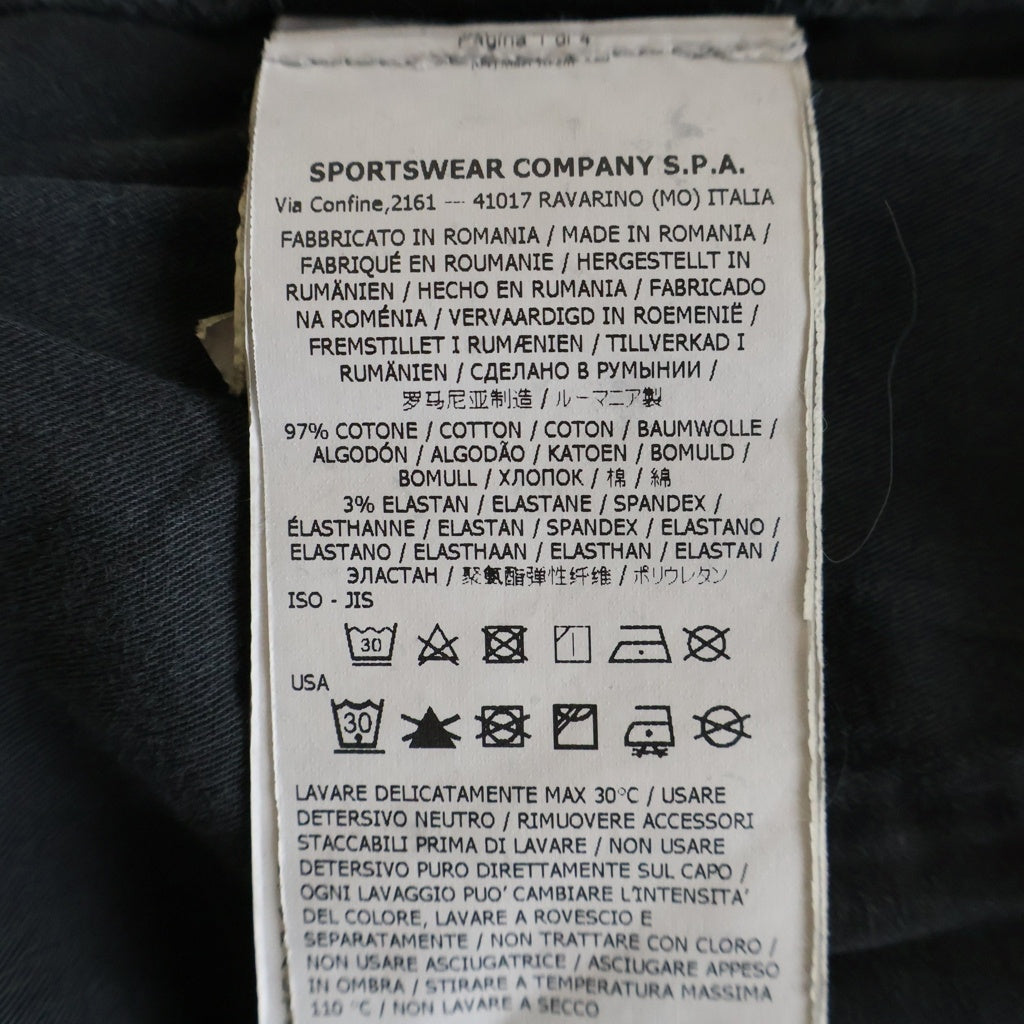 STONE ISLAND(ストーンアイランド) TYPE-SL Cargo Pants ロゴワッペン フェード加工 カーゴパンツ ブラック 7315318L1