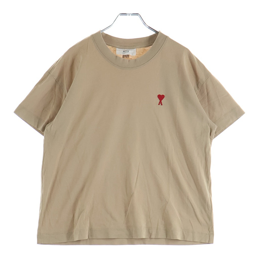 AMI Alexandre Mattiussi(アミアレクサンドルマテュッシ) T-Shirt ハートロゴ 半袖Tシャツ ベージュ A21FJ109.723