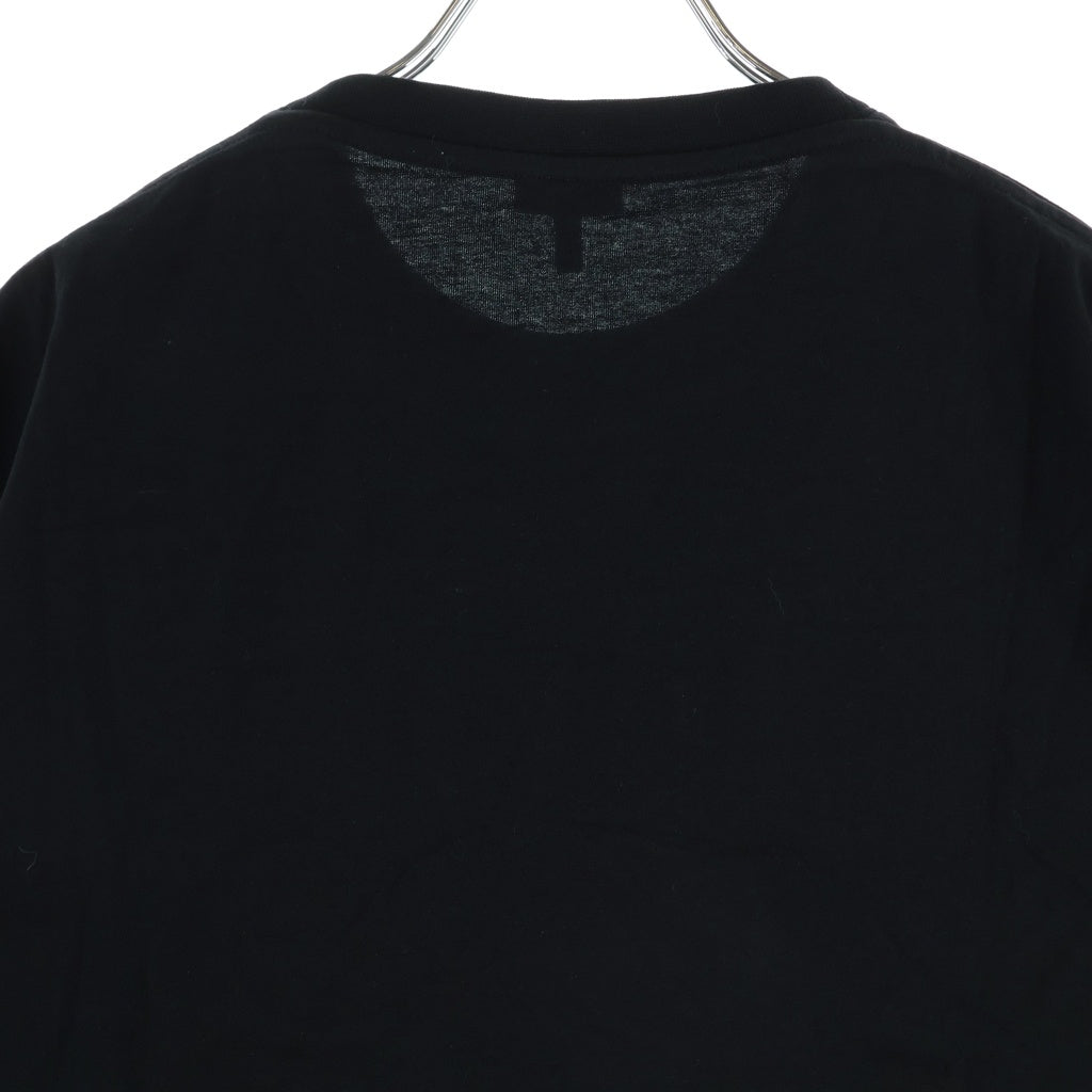 LOEWE(ロエベ) T-Shirt グリッチ アナグラムロゴ刺繍 半袖Tシャツ ブラック H526Y22J61