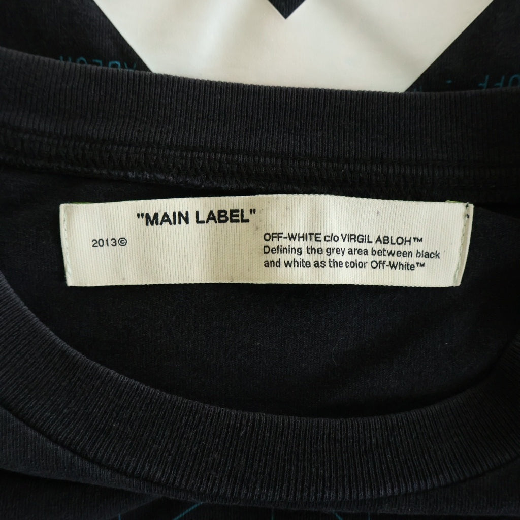OFF-WHITE(オフホワイト) 18SS Dripping Arrow T-Shirt 半袖Tシャツ ブラック OMAA038R20185005