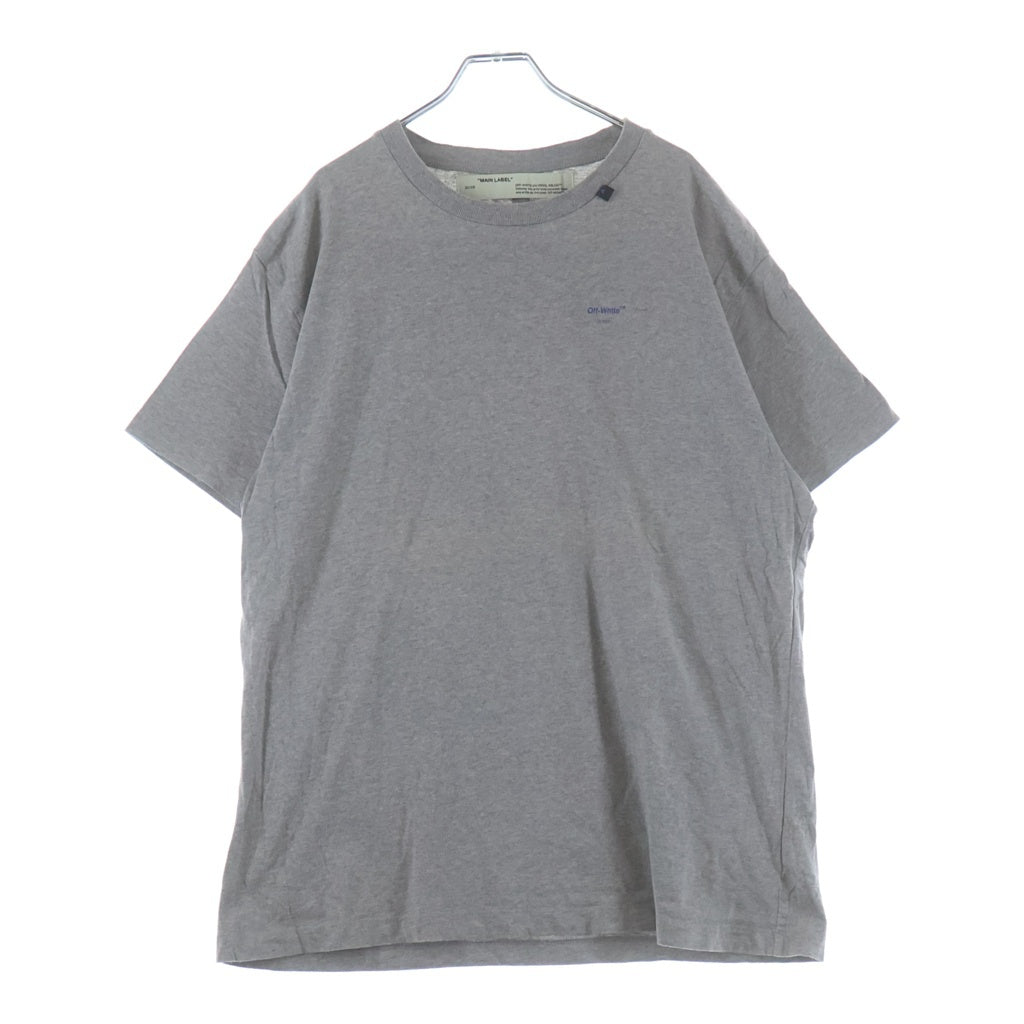 OFF-WHITE(オフホワイト) 19AW Acrylic T-Shirt 半袖Tシャツ グレー OMAA038F19185010