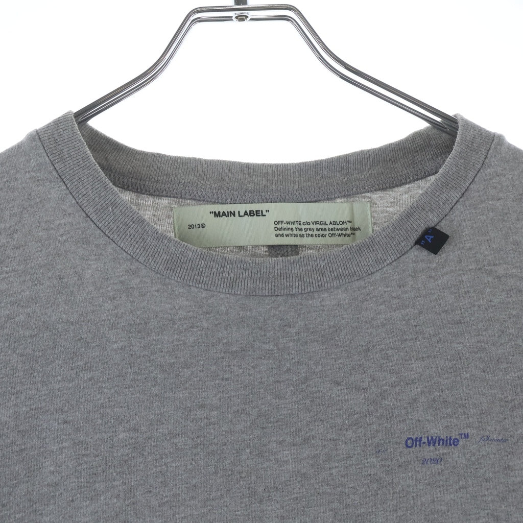 OFF-WHITE(オフホワイト) 19AW Acrylic T-Shirt 半袖Tシャツ グレー OMAA038F19185010