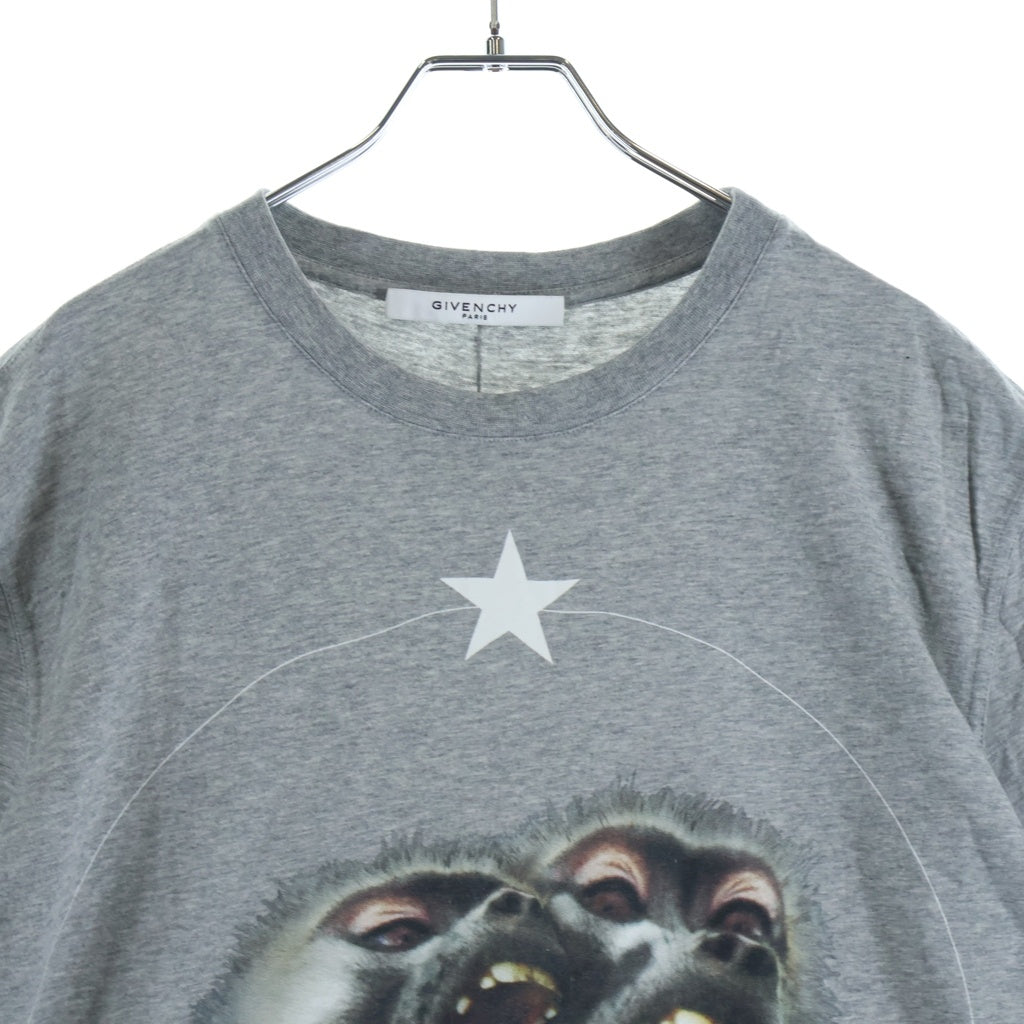 GIVENCHY(ジバンシィ) Monkey Brothers モンキーブラザーズ 半袖T-Shirt グレー 16Y 7701 484