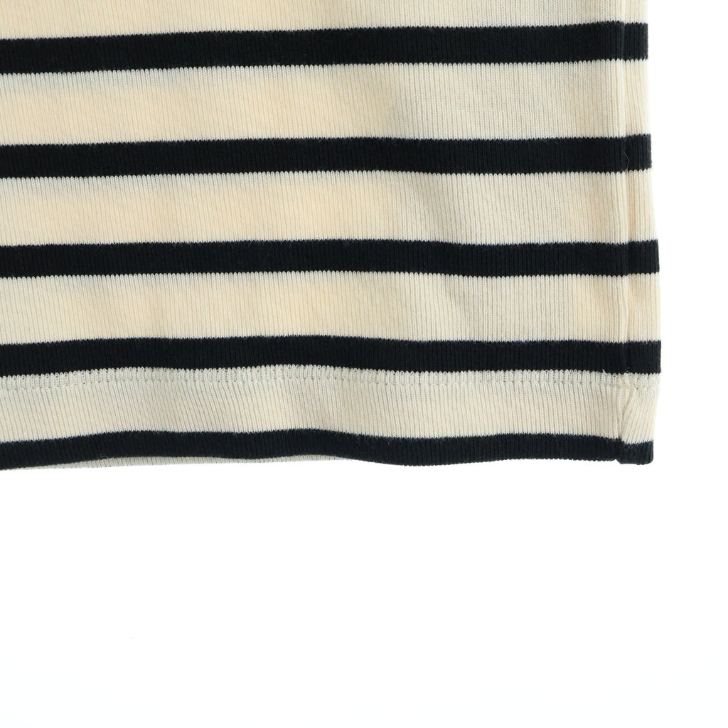 JIL SANDER +(ジルサンダープラス) 21SS T-Shirt ボーダー半袖Tシャツ アイボリー JPPU707524
